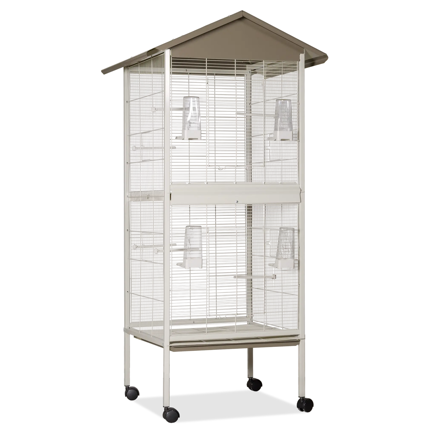 Pajarera 446 C/Separacion Crema-Taupe (78X74X165 Cm) - Mejor Precio - Mascotas Ávila