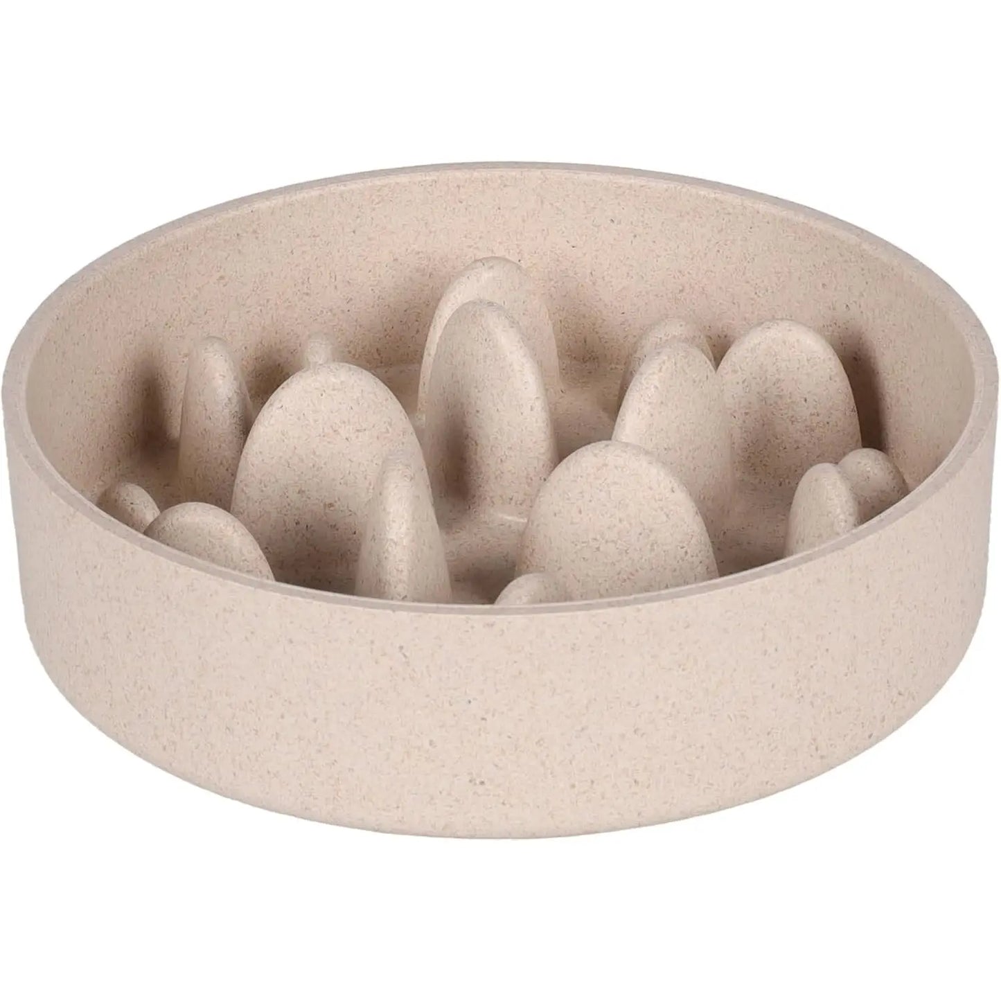 Comedero Antivoracidad Slow Bambu Greni Beige - Mejor Precio - Mascotas Ávila