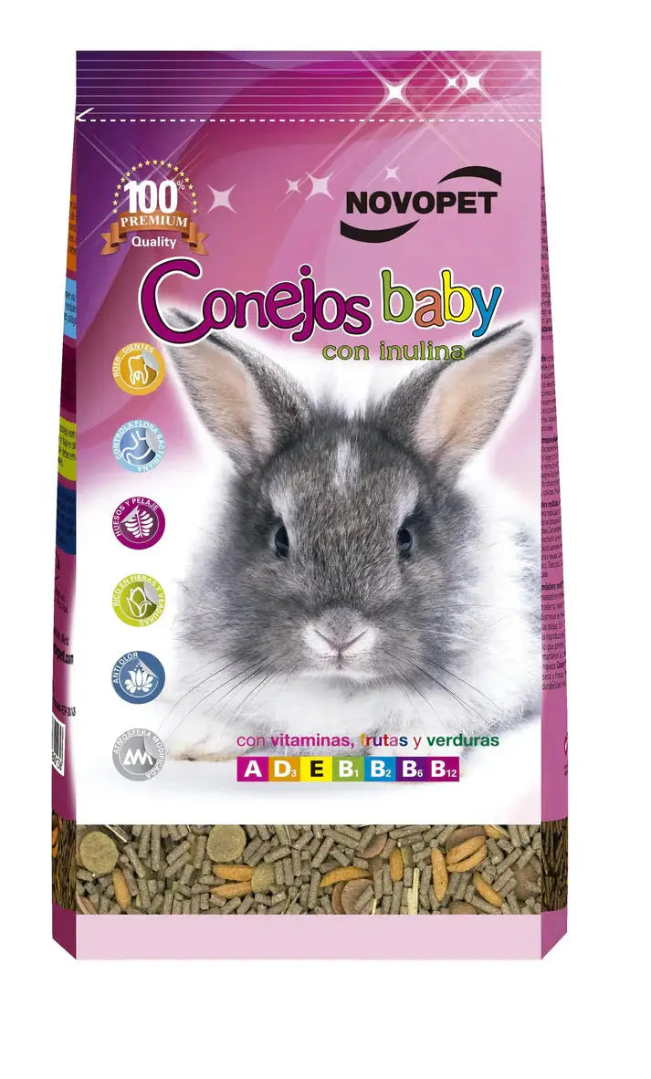 Alimento Conejos Baby 800 Grs. Novopet - Mejor Precio - Mascotas Ávila