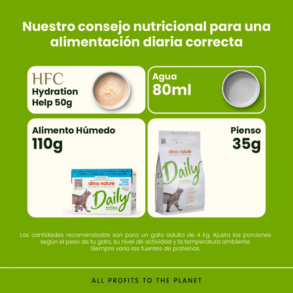 Almo Nature Daily Atún y Bacalao Brick Comida Húmeda para Gatos ALMO NATURE Mascotas-Ávila