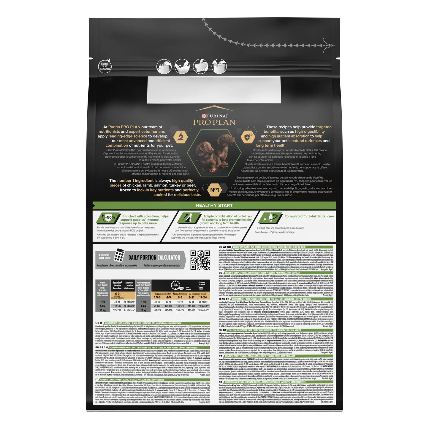 Pro Plan Dog Puppy Small y Mini Start Pollo Pienso para Cachorros PURINA