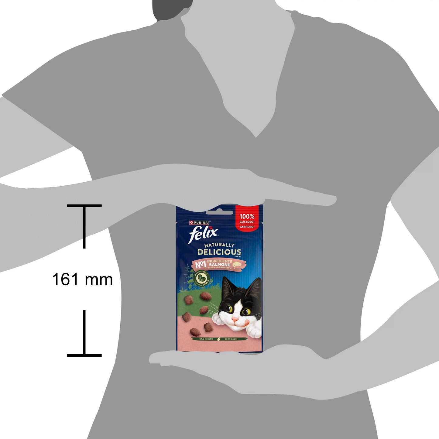 Felix Natural Delicious Salmón y Espinacas 50 g FELIX