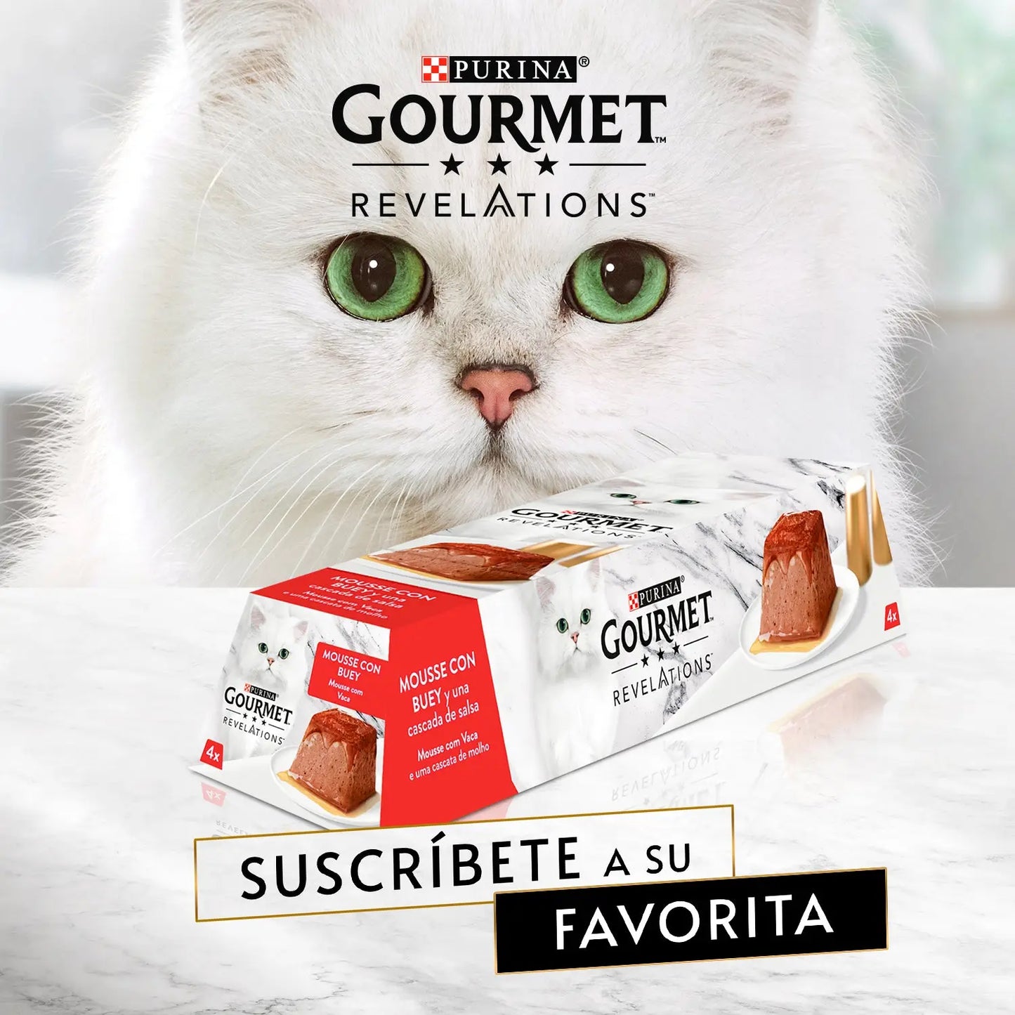 gourmet Revelations Mousse Buey Pack 4x57 g PURINA