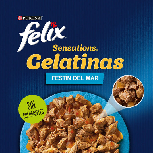 Felix Sensations Pescados Gelatina Pack 12X85 g