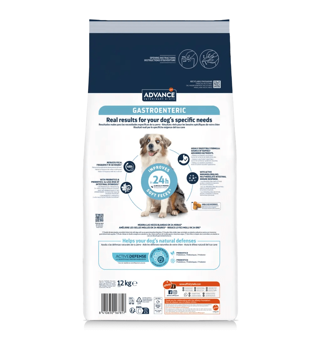 Advance Veterinary Diets Gastroenteric Pienso con Probióticos para Perros ADVANCE Mascotas-Ávila