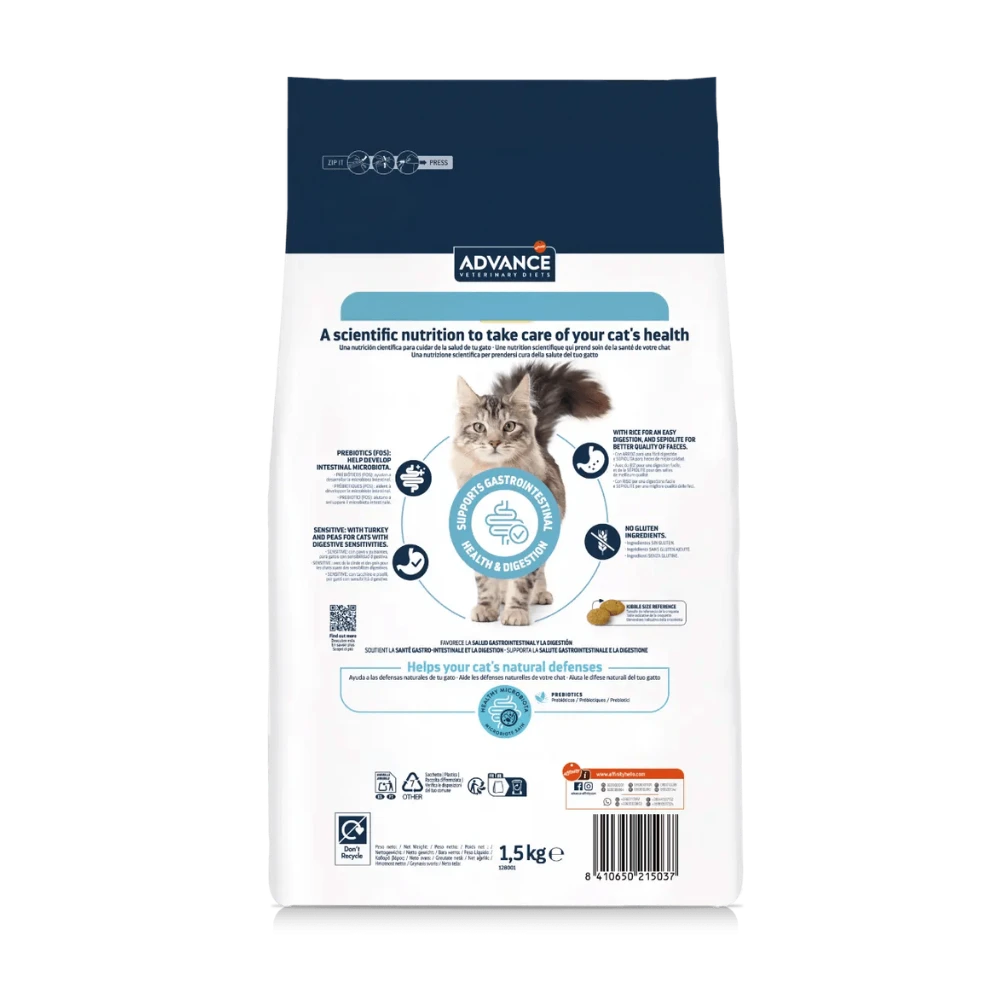 Advance Veterinary Diets Gastroenteric Sensitive Pienso Gastrointestinal para Gatos ADVANCE Mascotas-Ávila