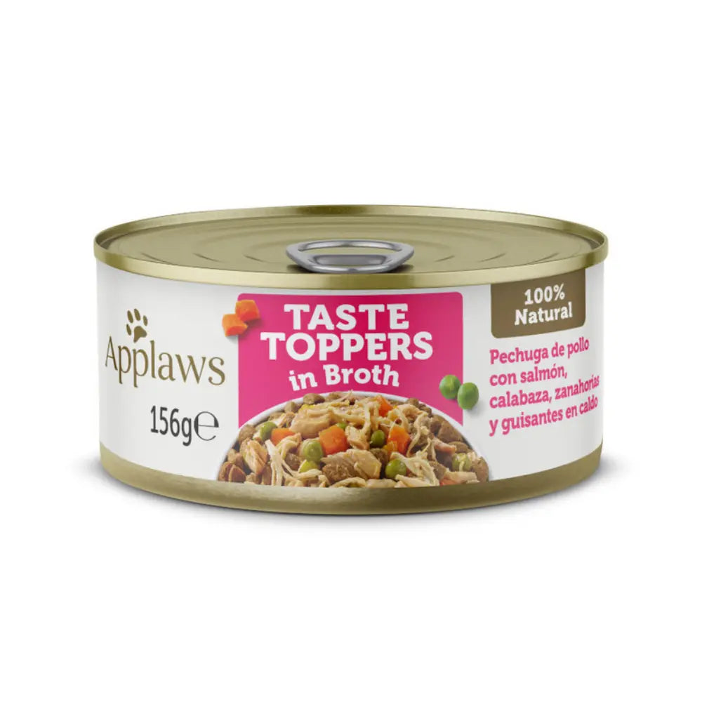 Applaws Dog Lata 156 g Topper Pollo Salmón Verduras Caldo APPLAWS Mascotas-Ávila