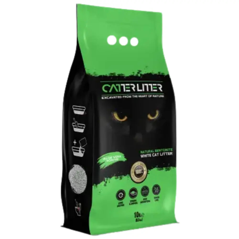 Arena Gato Aglomerante Catter Litter Aloe Vera 10L CATTER LITTER Mascotas-Ávila