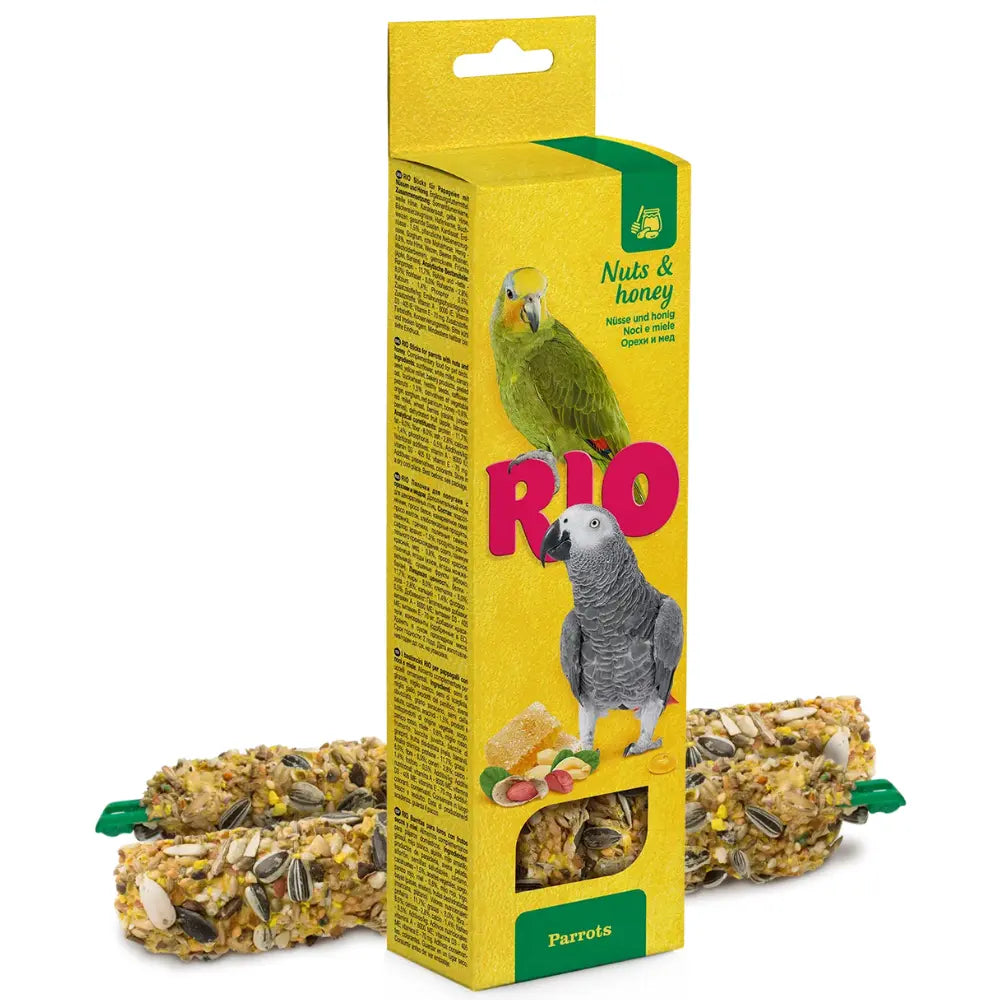 Barritas con Miel y Nueces 2X90 g Loros Rio RIO Mascotas-Ávila
