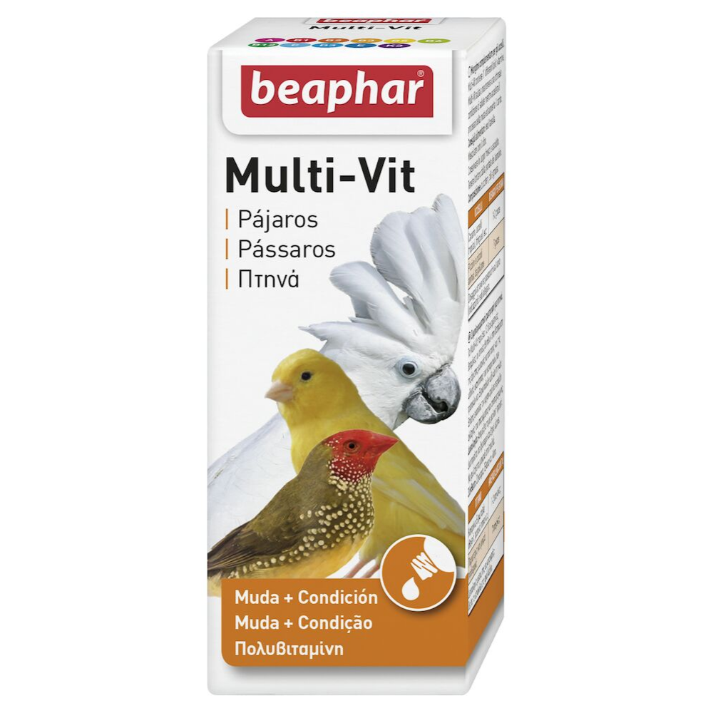 Beaphar Multi-Vitaminas Pájaros 20 Ml BEAPHAR Mascotas-Ávila