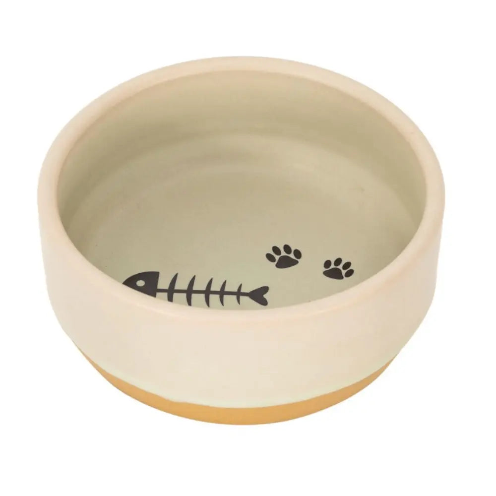 1300 ml / Beige Bowl de Cerámica Cyllene Handcrafted Comedero Artesanal para Perros y Gatos Freedog FREEDOG Mascotas-Ávila