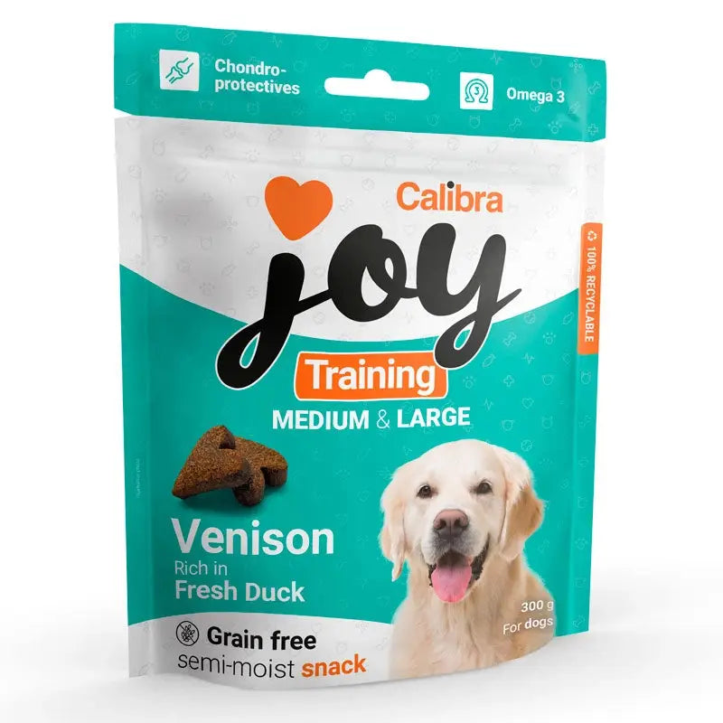 Calibra Joy Dog Training Medium&Large Venison&Duck 300G - Mejor Precio - Mascotas Ávila