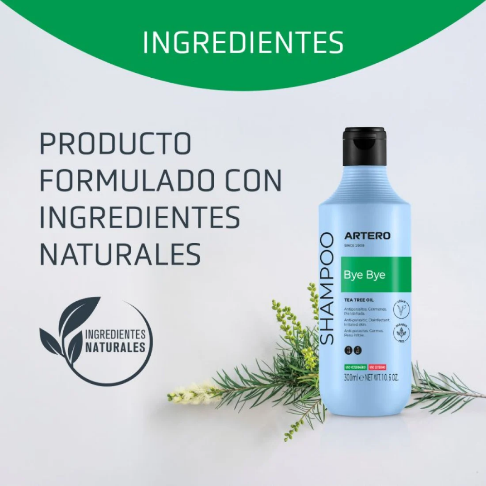 Champú Bye Bye Antiparasitario para Perros 250 ml Artero ARTERO Mascotas-Ávila