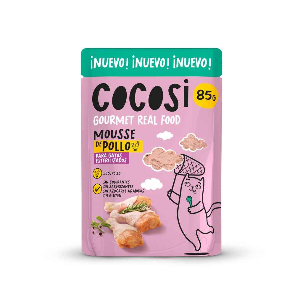 Cocosi Mousse de Pollo para Gatos Esterilizados COCOSI Mascotas-Ávila