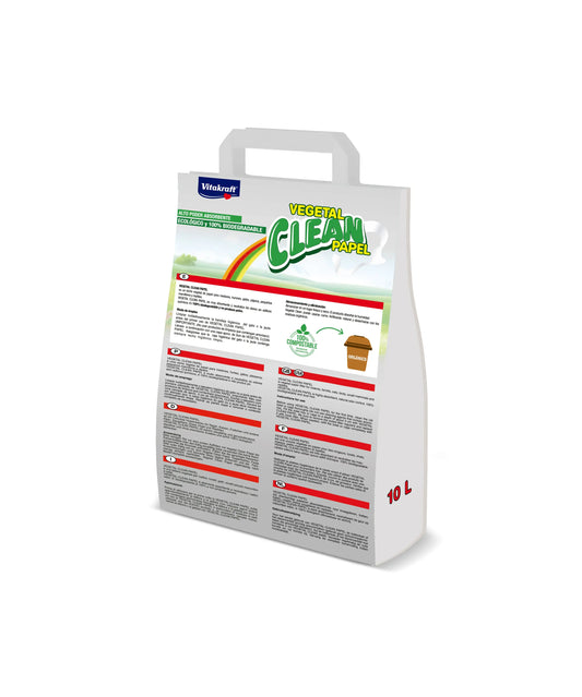Vitakraft Vegetal Clean Lecho Papel - Lecho Sanitario Higiénico para Roedores