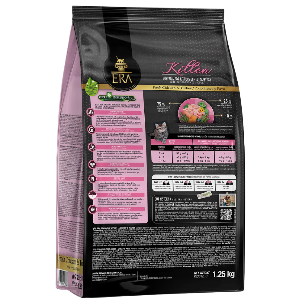 ERA Cat Grain Free KITTEN Fresh Chicken y Turkey Pienso para Gatitos ERA Mascotas-Ávila