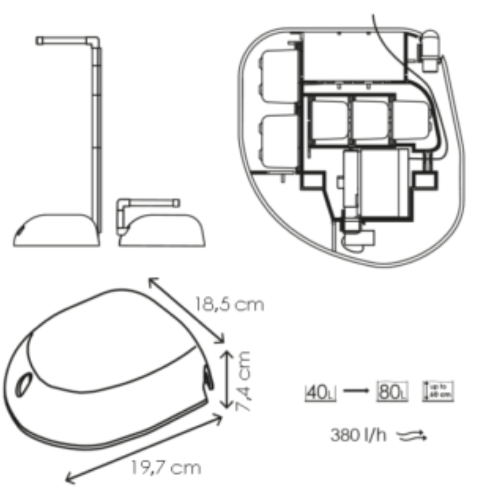 Filtro Ciano Cf Stone 80 CIANO Mascotas-Ávila