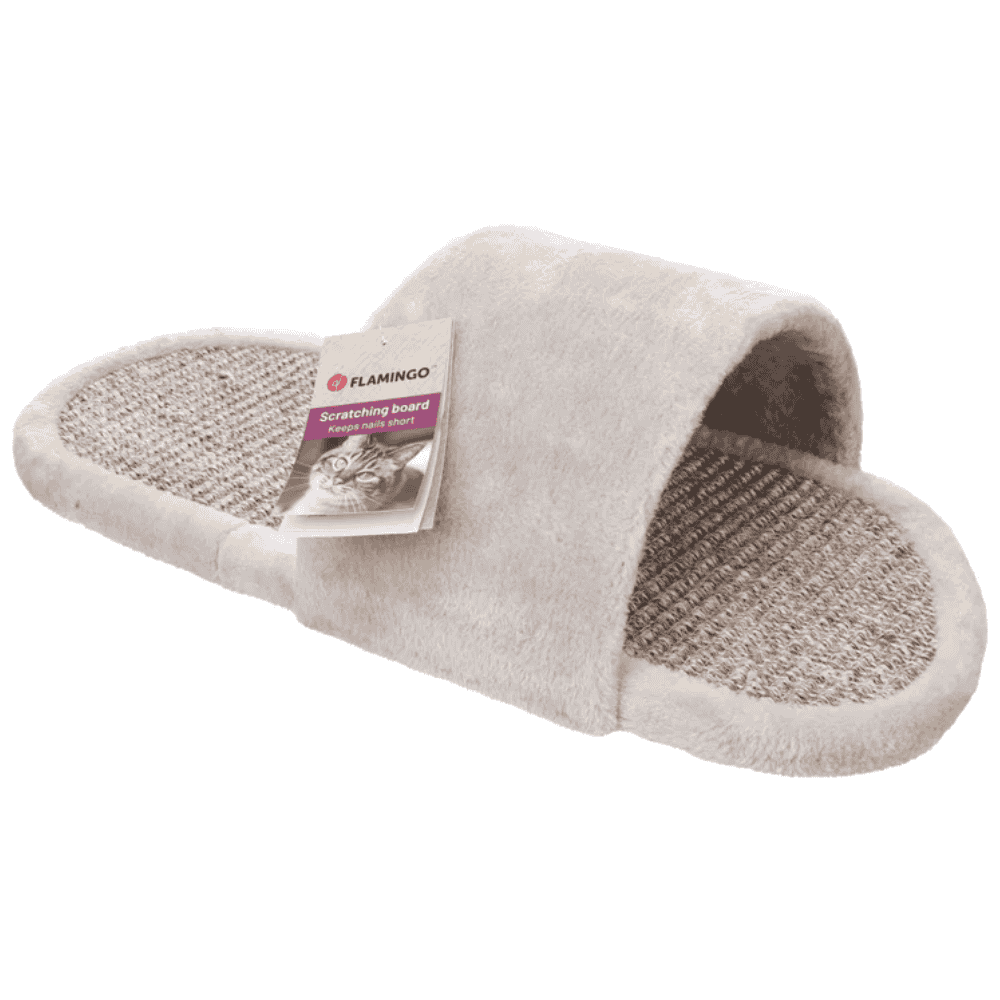 Flamingo Tabla Cleo Gris Forma de Chancla Rascador para Gatos 50,5x24x14cm FLAMINGO Mascotas-Ávila