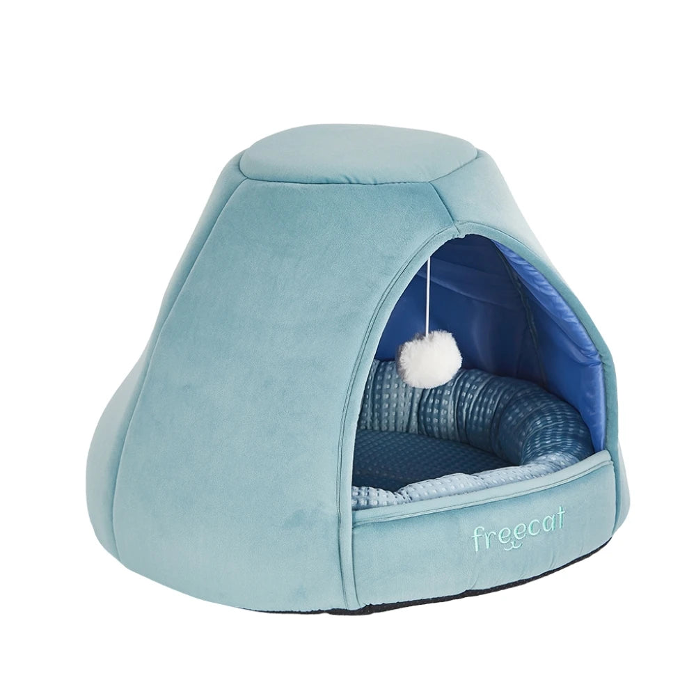 Freedog Igloo Glacial para Gatos | Cama Refrigerante Iglú FREEDOG Mascotas-Ávila