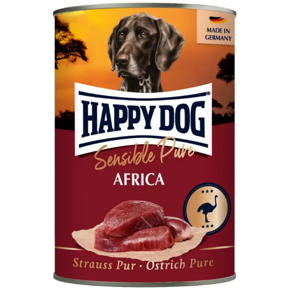 Happy Dog Sensible Pure Africa Carne de Avestruz 400 g Lata Happy Dog Mascotas-Ávila