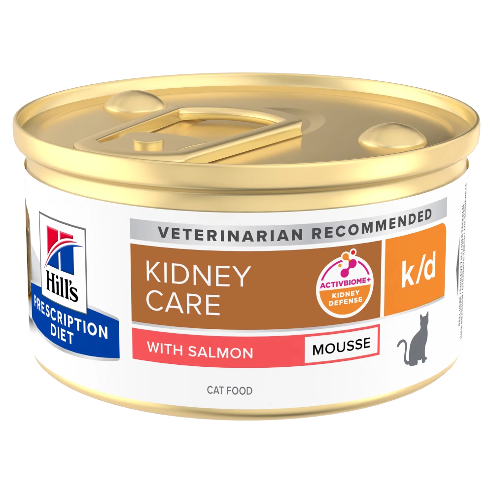 Hill's Prescription Diet Feline k/d Mousse Comida Húmeda para Gatos 85g (Enfermedad Renal) HILLS Mascotas-Ávila