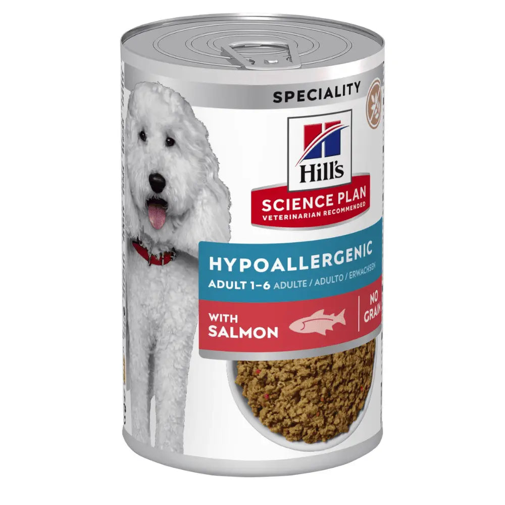 Hill's Science Plan Adult Hypoallergenic Salmón 363g Lata Húmeda para Perros HILLS Mascotas-Ávila