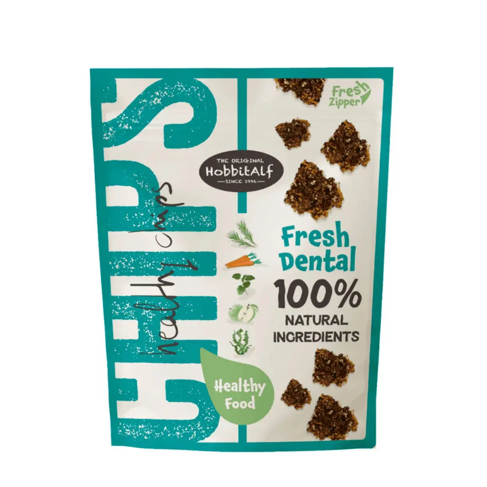 Fresh Dental Hobbit Alf Healthy Chips 180 g Snack Natural y Saludable para Perros | Fresh Dental, Digestive, Relax HOBBIT.ALF Mascotas-Ávila