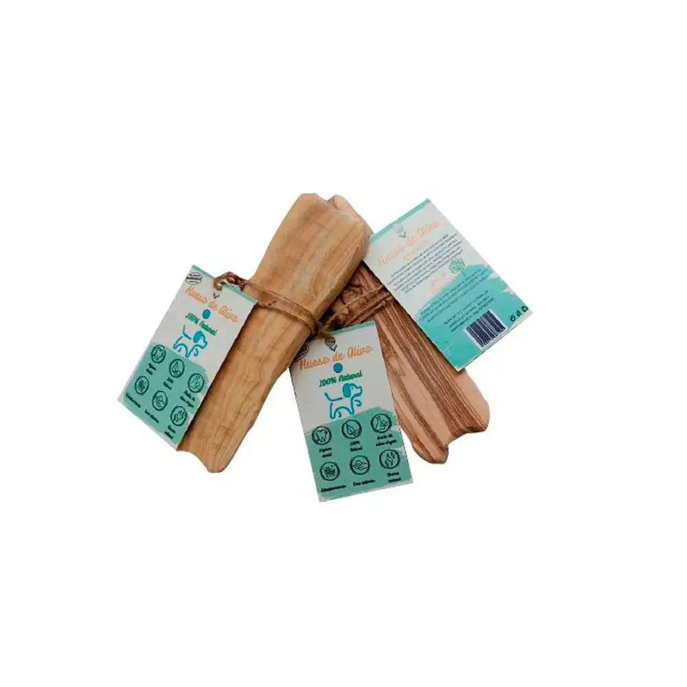 Hobbitalf Hueso de Madera de Olivo Snack Natural para Morder para Perros HOBBITALF Mascotas-Ávila