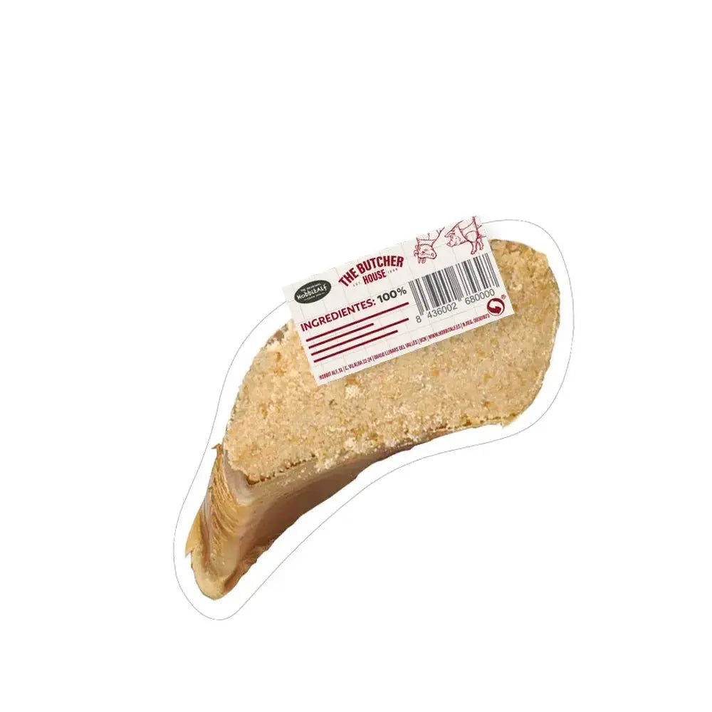 Hobbitalf Pezuña de Ternera Ahumada Rellena Snack para Perros HOBBITALF Mascotas-Ávila