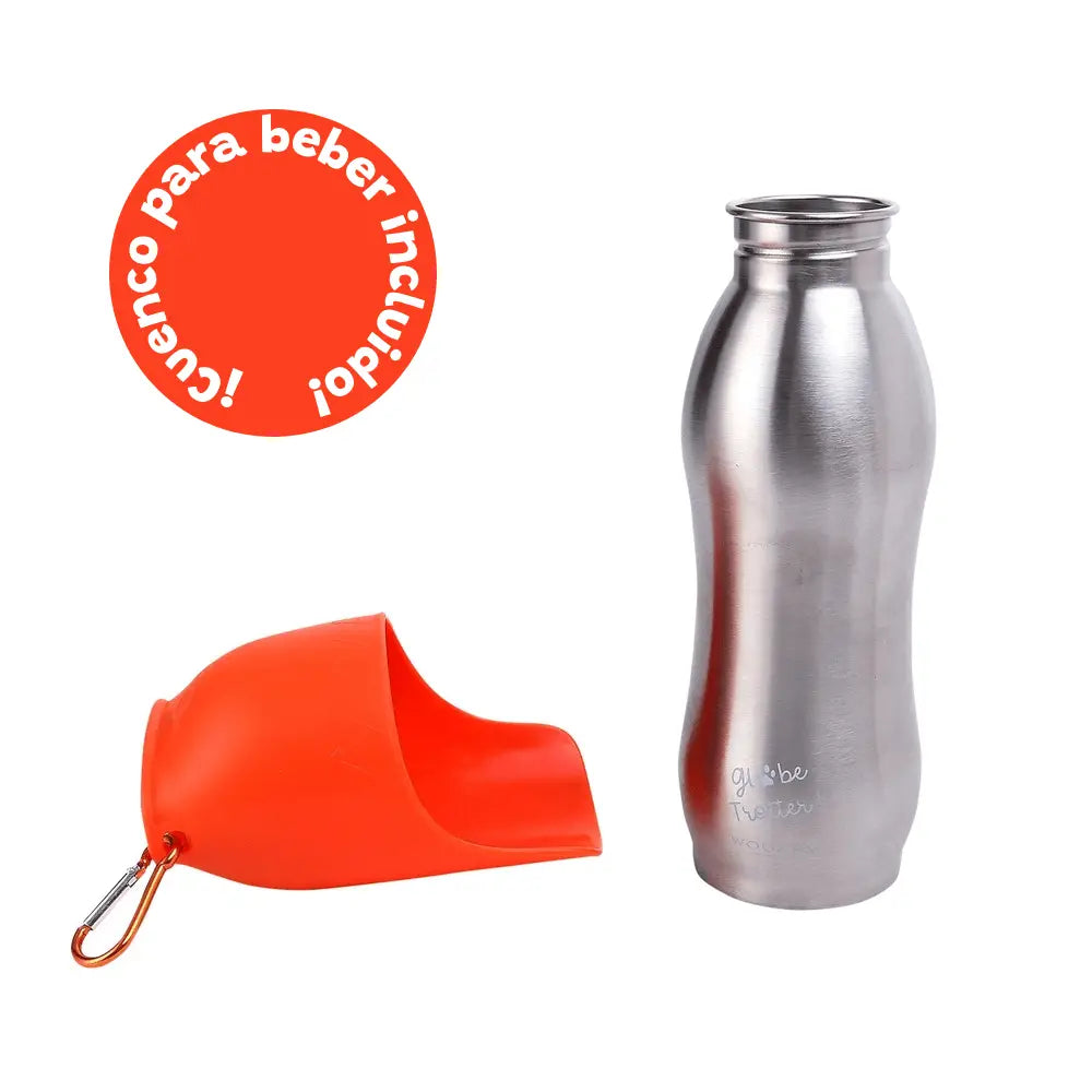Botella Termo de Acero Inoxidable con Cuenco Bebedero Agua Fría para Perros Wouapy WOUAPY