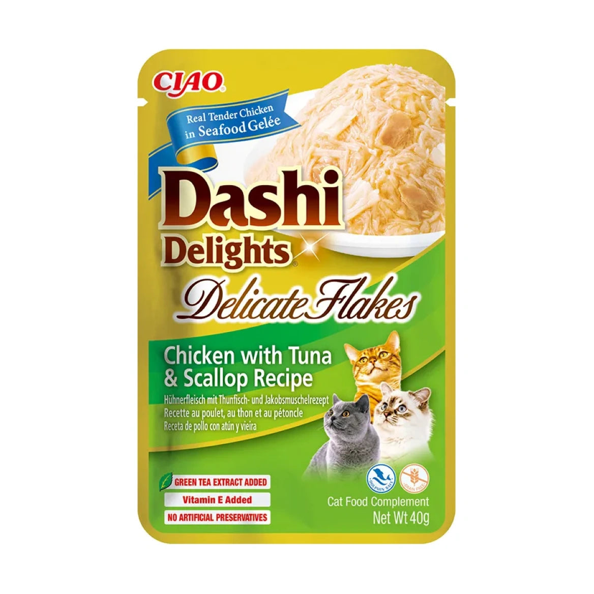 Inaba Dashi Delights Sobre Comida Húmeda para Gatos 40g INABA Mascotas-Ávila