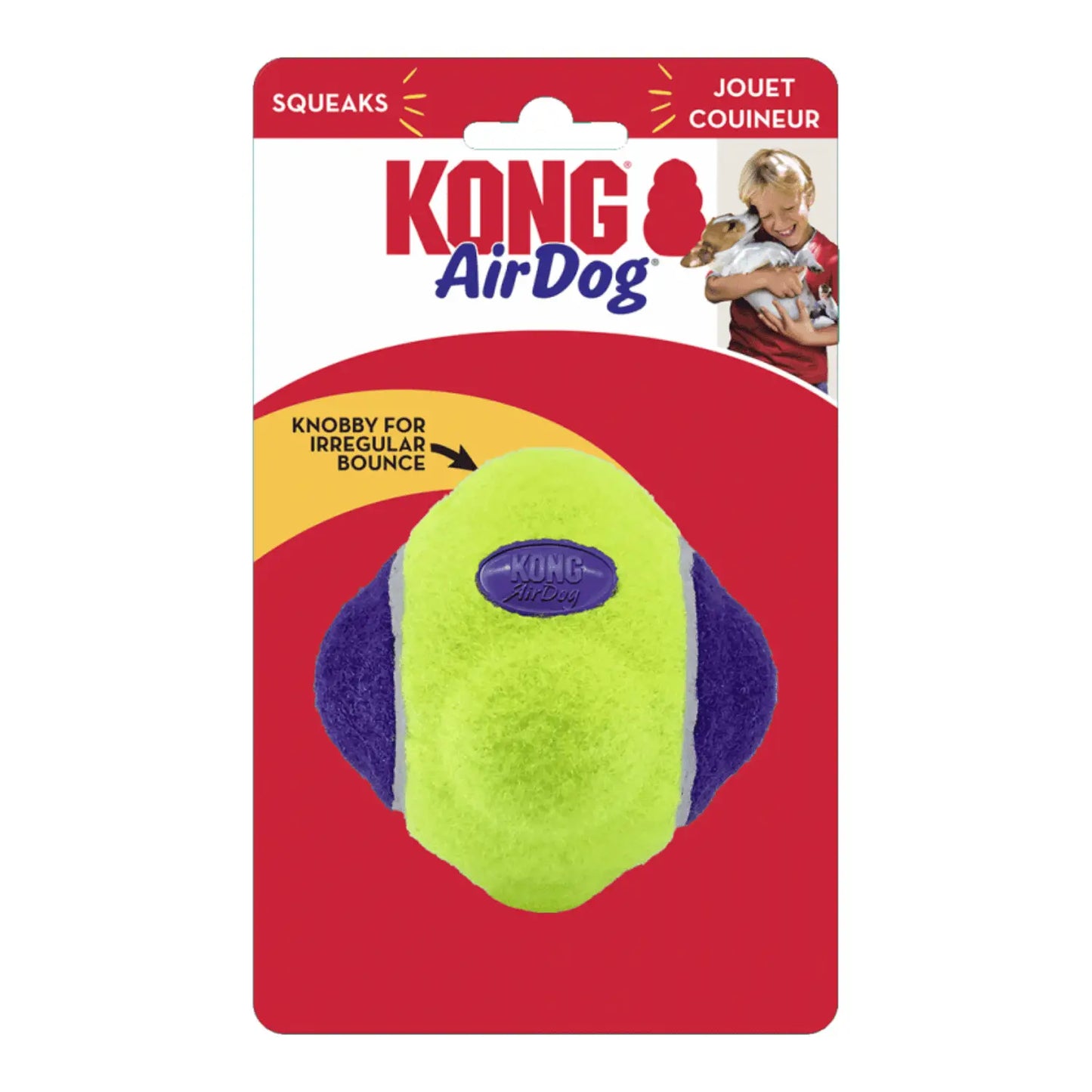 KONG AirDog Squeaker Knobby Ball Md/Lg al mejor precio online