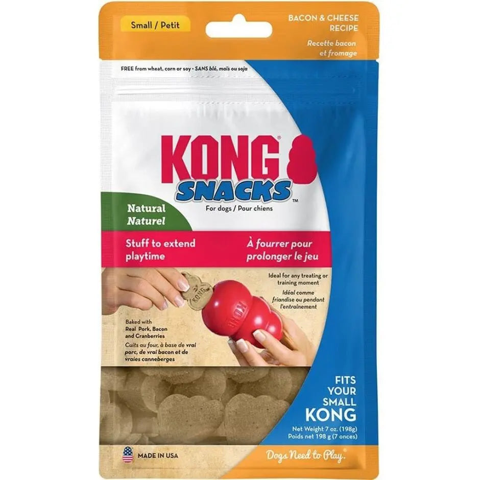 Kong Snacks Galletas Naturales para Perros de Bacon y Queso para Perros KONG Mascotas-Ávila