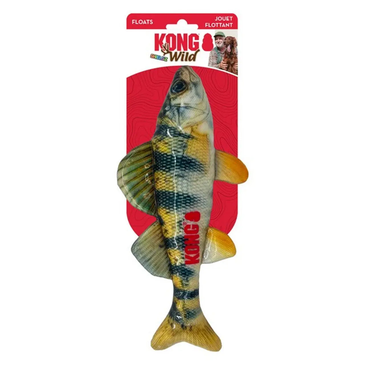 Kong Wild Shieldz Trout M Juguete para Perros KONG Mascotas-Ávila