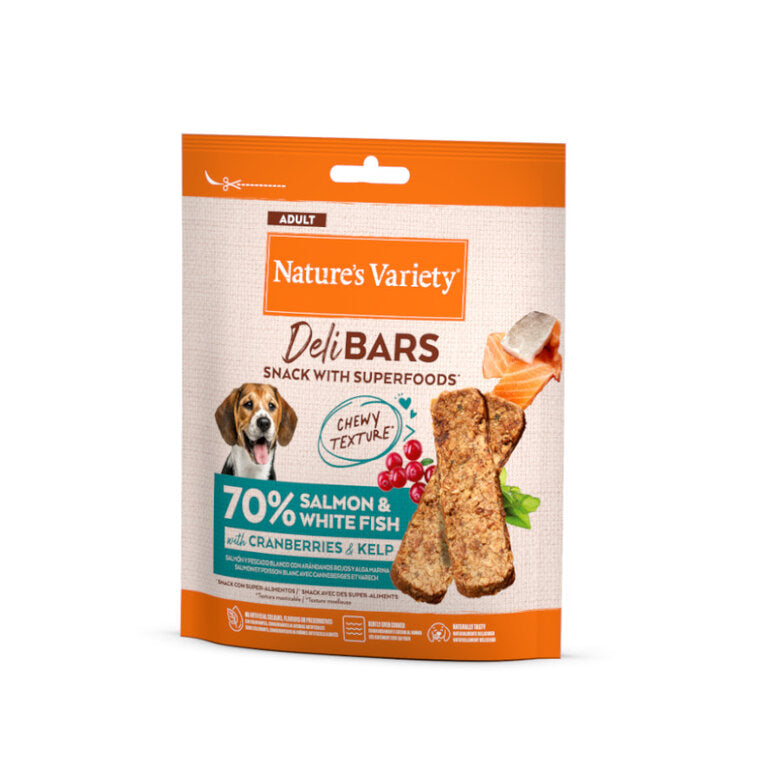 Nature's Variety DeliBars Superfood Salmón Snack para Perros Nature's Variety Mascotas-Ávila