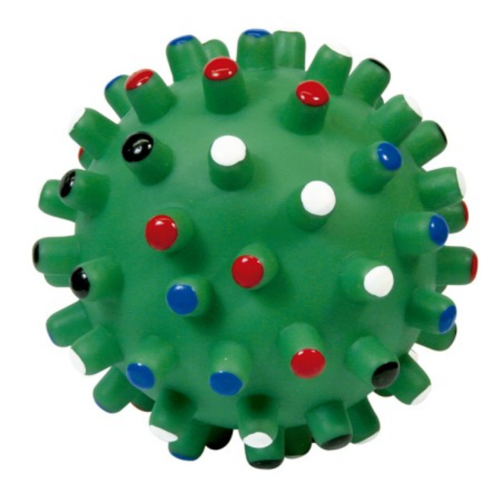 Pelota Vinilo con Puntitas de Colores NAYECO Mascotas-Ávila
