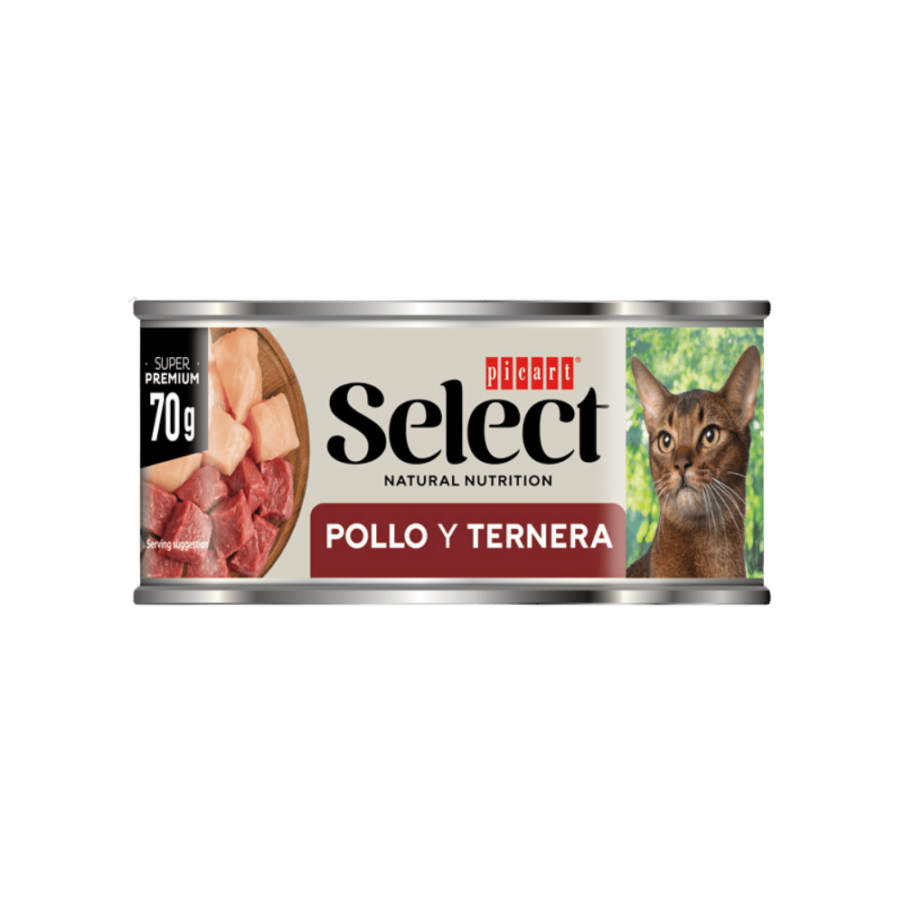 Picart Select Adult Pollo y Ternera Lata Comida Húmeda para Gatos PICART SELECT Mascotas-Ávila
