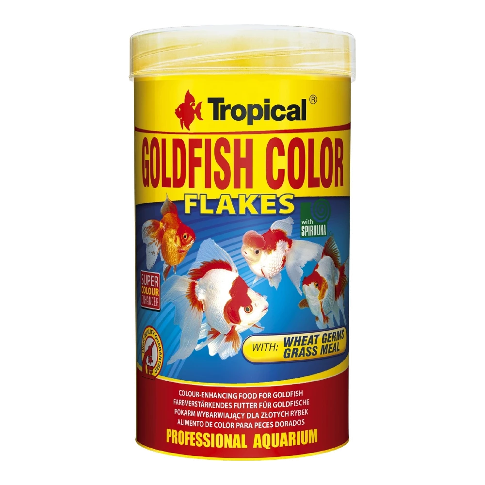 Tropical Goldfish Color Flakes Comida para Peces de Agua Fría TROPICAL Mascotas-Ávila