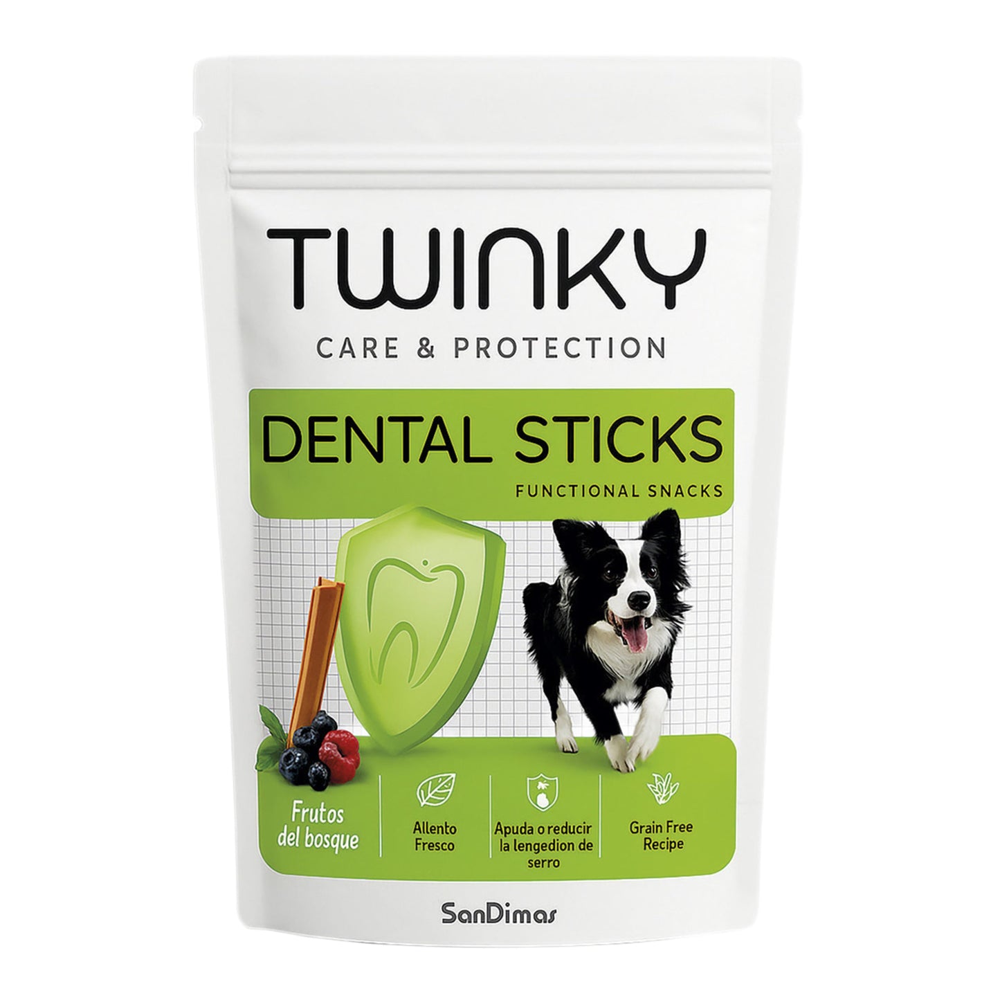 Twinky Snack Funcional Dental Sticks Frutos del Bosque 180gr (7 uds) TWINKY Mascotas-Ávila