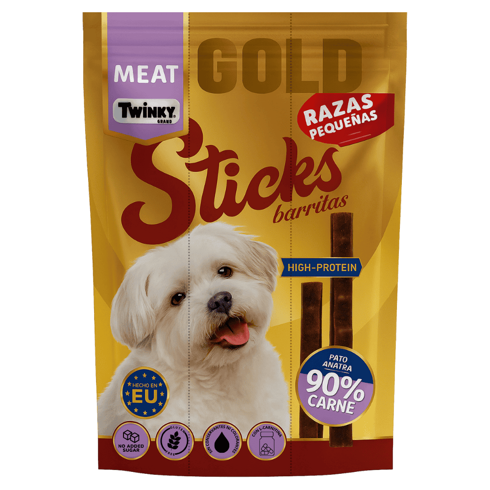 Twinky Sticks Barritas de Pato 3x12 g Snack Alto en Proteina para Perros TWINKY Mascotas-Ávila