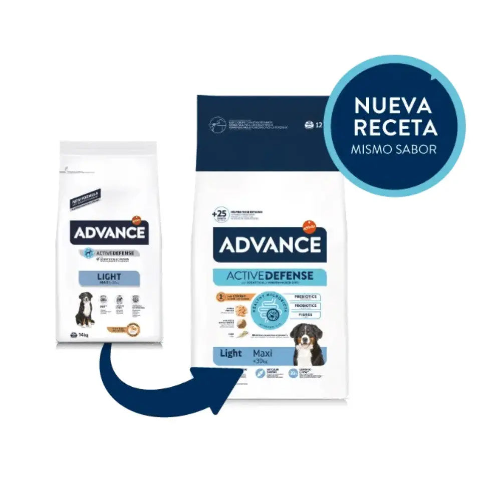 Advance Adult Maxi Light Pienso con Pollo y Arroz para Perros ADVANCE
