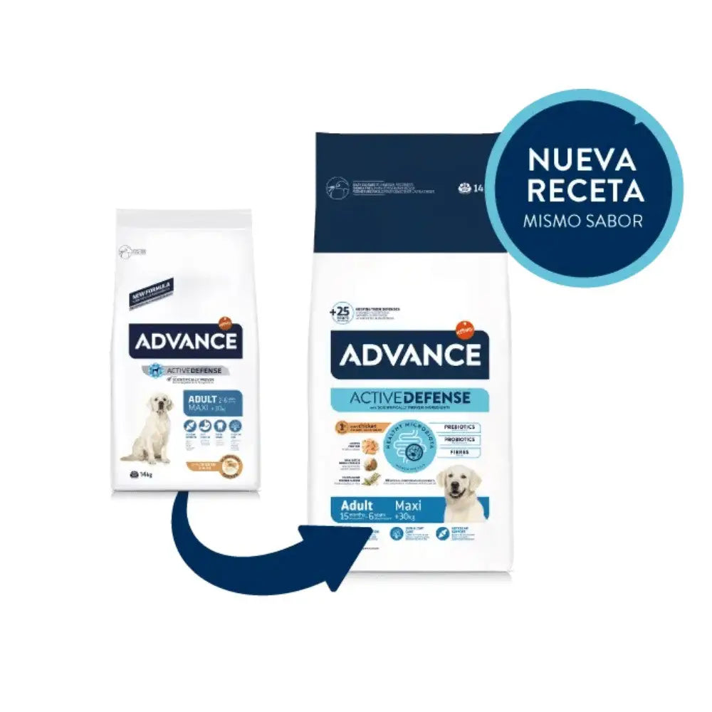 Advance Adult Maxi Chicken y Rice Pienso con Pollo y Arroz para Perros ADVANCE