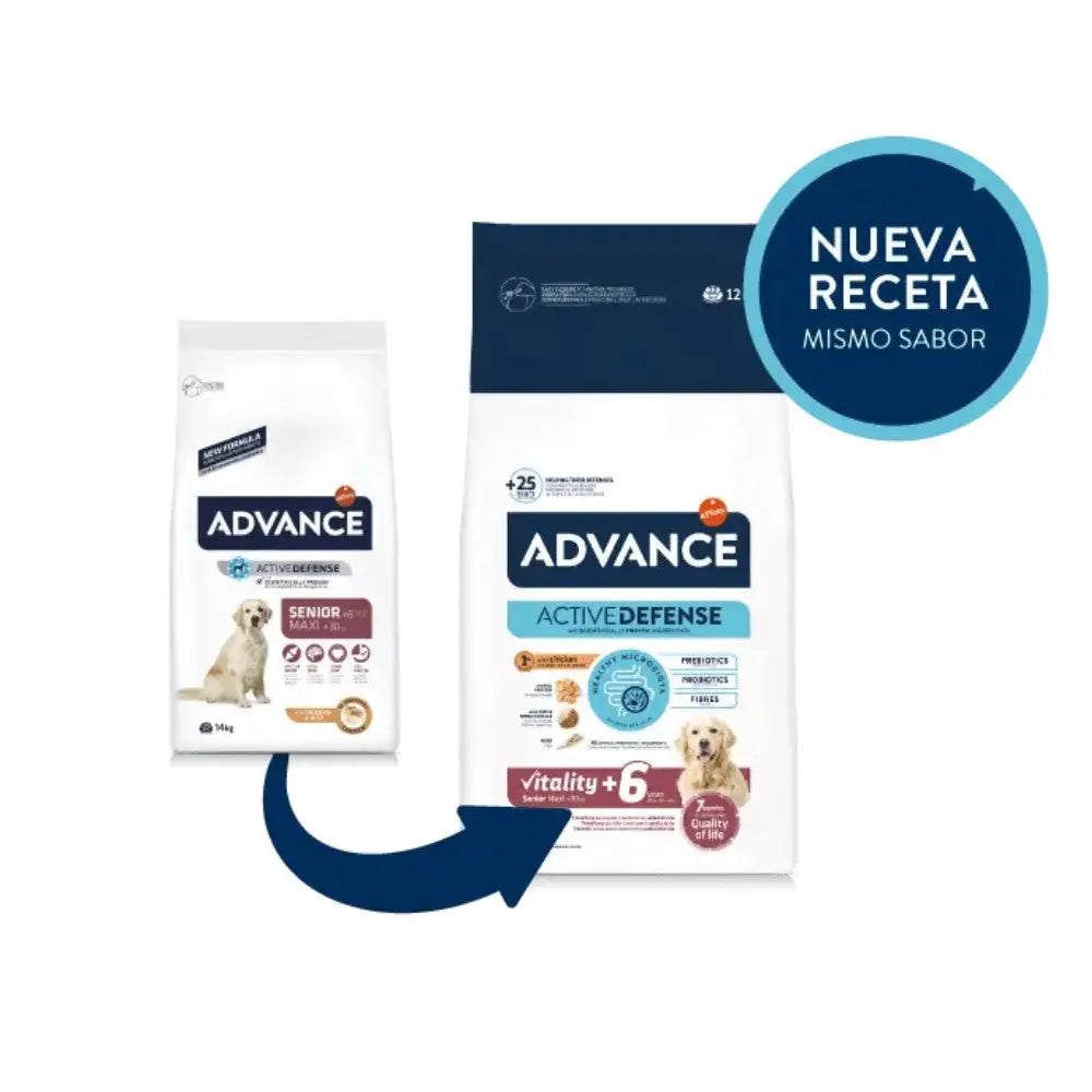 Advance Vitality Senior Maxi +6 12 kg Pienso para Perros ADVANCE