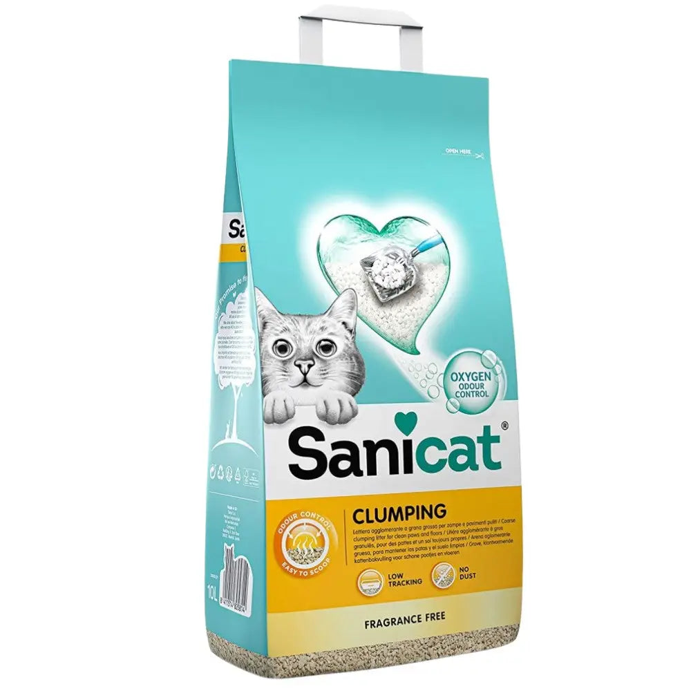 Arena Gato Sanicat Clumping Sin Fragancia 8L SANICAT