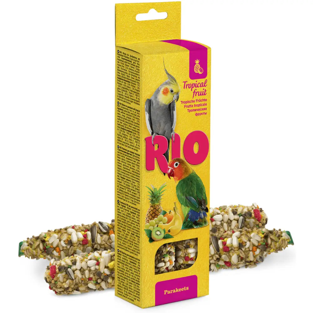 Barritas con Fruta Tropical Pequeñas Cotorras 2X75 g Rio RIO