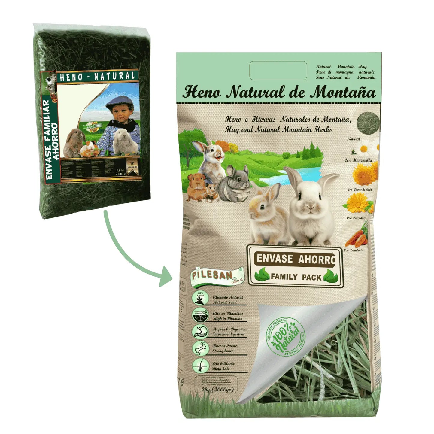 Heno Natural Pls 2Kg PILESAN