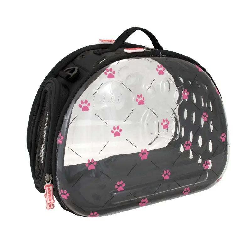Bolso Transparente Plegable 45X27X34Cm, Pink Paws - Mejor Precio - Mascotas Ávila