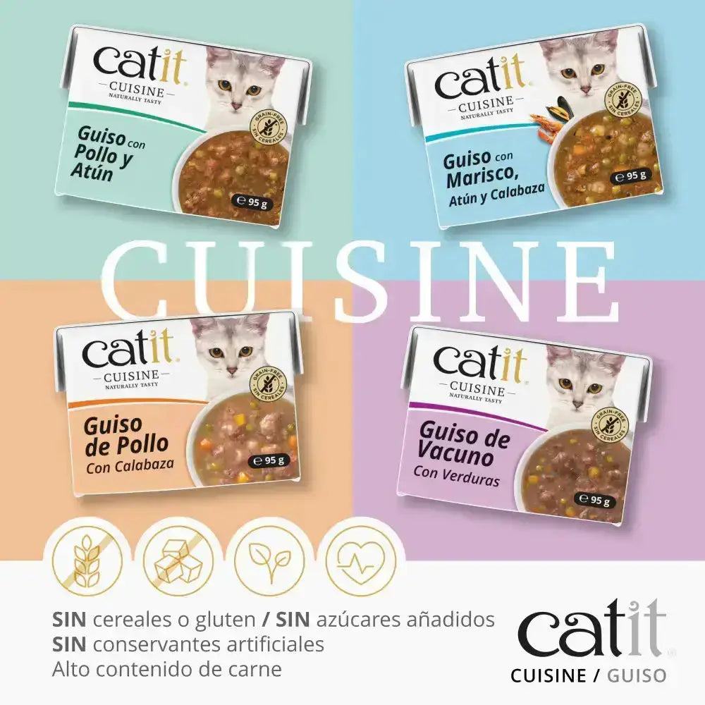 Catit Cuisine Guiso de Vacuno con Verduras 95 g CATIT