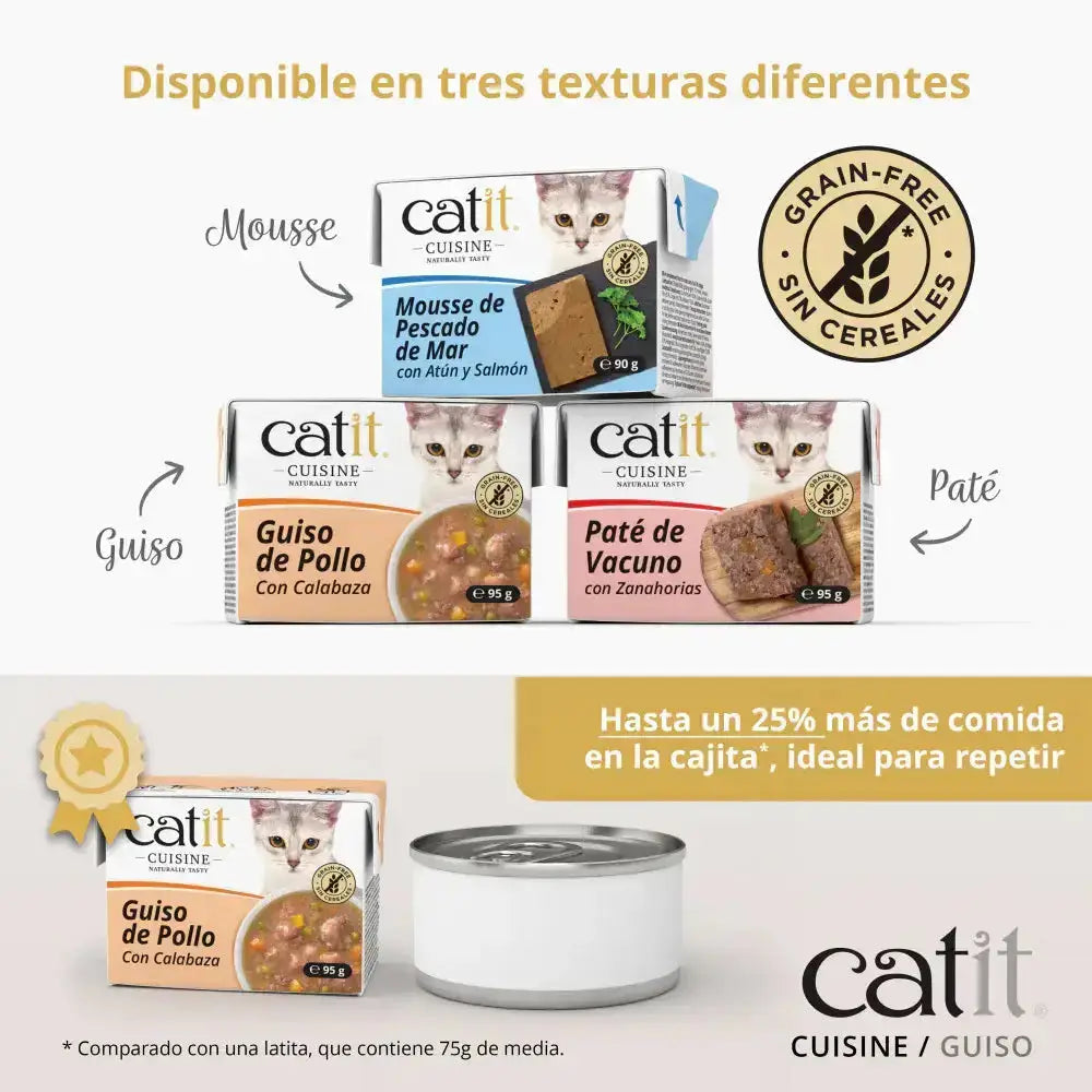 Catit Cuisine Guiso de Vacuno con Verduras 95 g CATIT