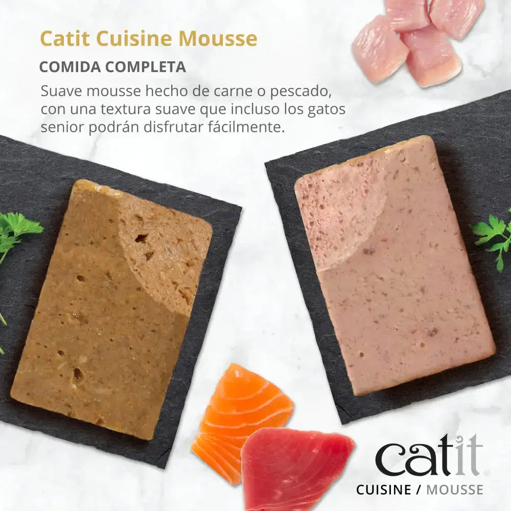 Catit Cuisine Mousse de Pollo con Jamón 90 g CATIT